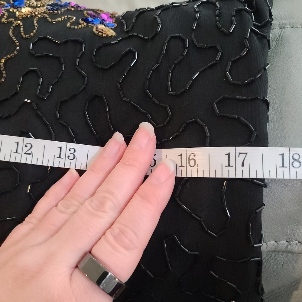 Vintage Stenay Black Midi Cocktail Dress - Picture 13 of 13